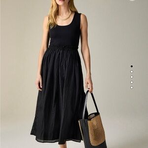 J. Crew Black Gathered Waist Mixy 2025 Spring/Summer